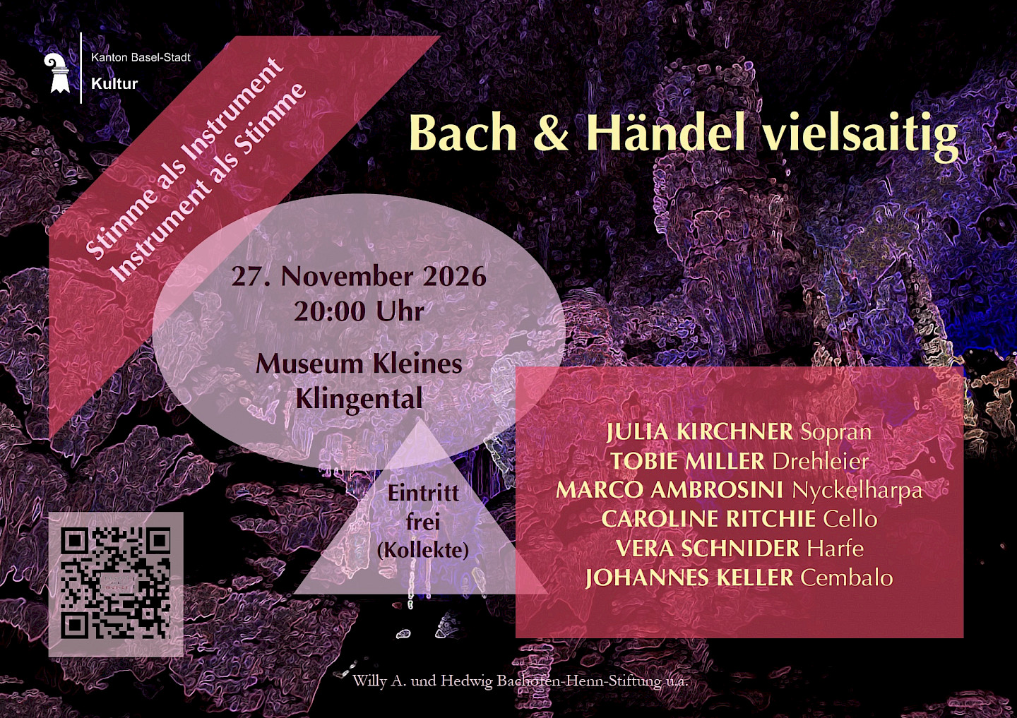 Bach & Händel vielsaitig Stimme als Instrument, Instrument als Stimme